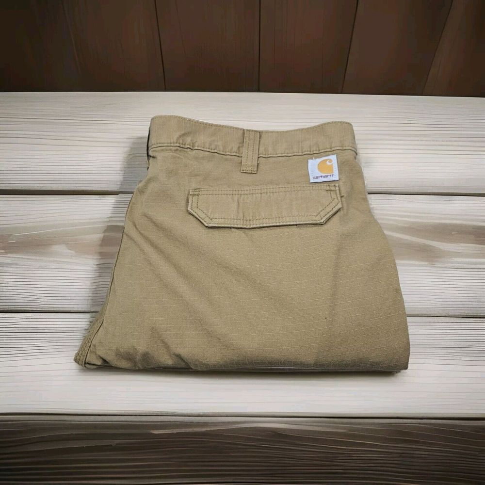 Carhartt Force Tappan Cargo Pants Men's Size 42 Tan Relaxed Fit Ripstop‎ 101148